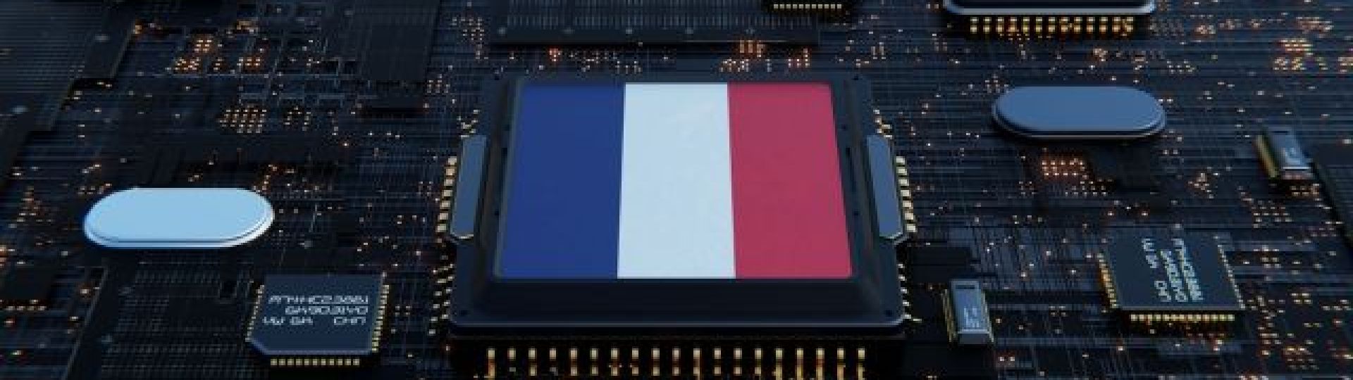 Processor, CPU or Chip With the Flag of France